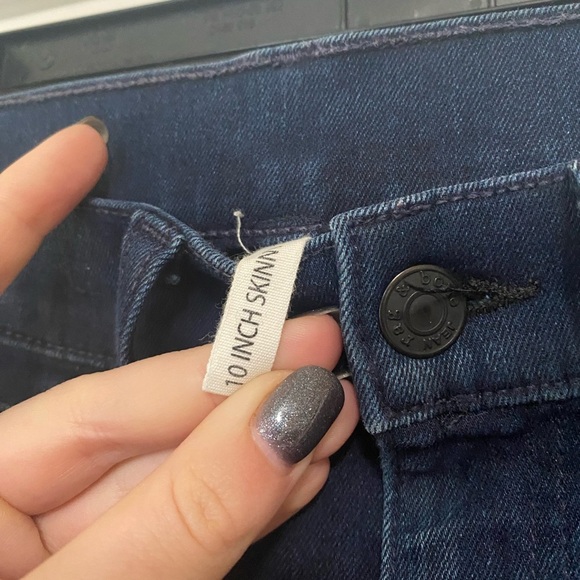 Rag & Bone 10 Inch Distressed Skinny Jeans - Picture 3 of 5